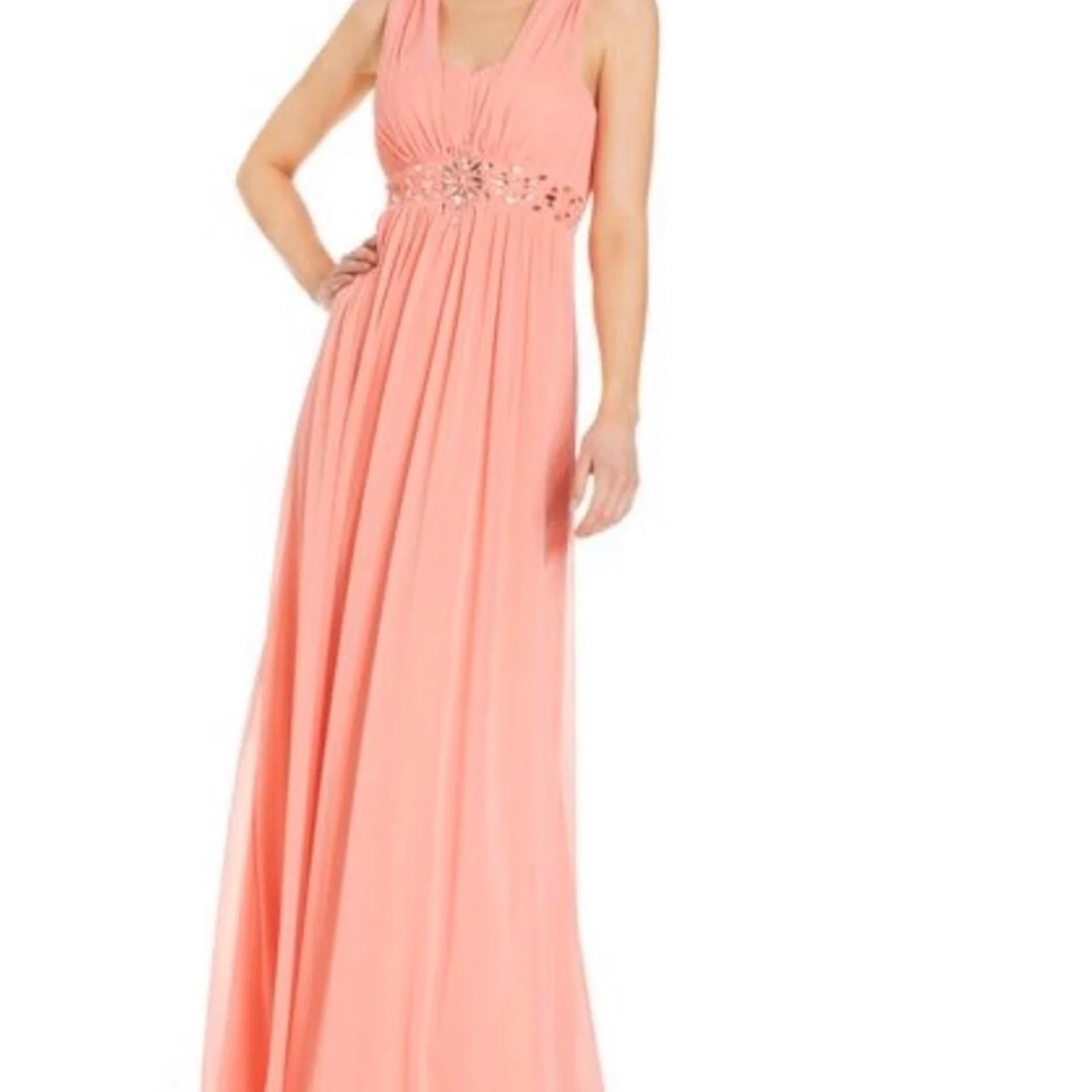 Pink Flowy Event Gown